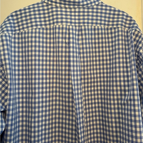 Ralph Lauren Men’s Blue & White Checkered Long Sleeve Button Down Shirt Size L - Picture 6 of 14
